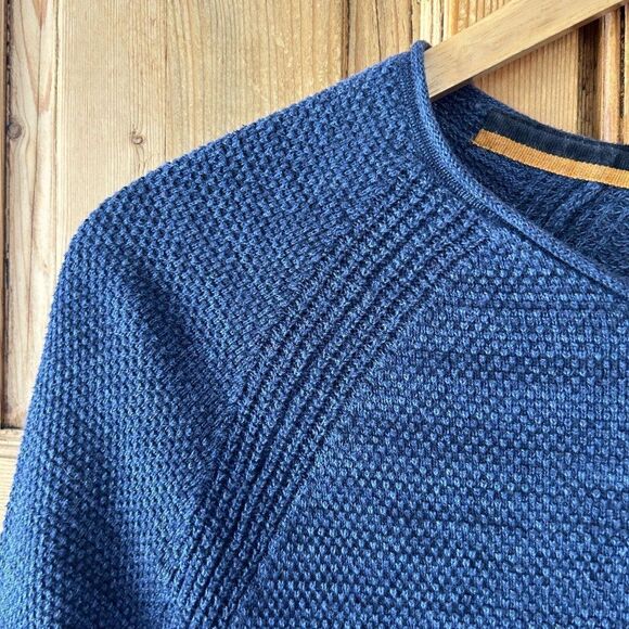 EDC Espirit Medium Blue Crewneck Textured Sweater‎ - Picture 4 of 9